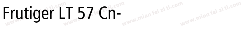 Frutiger LT 57 Cn字体转换
